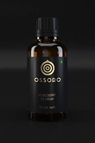 Ossoro Huckleberry Ice Cream Flavour Essence, 30ml/ Glass Bottle