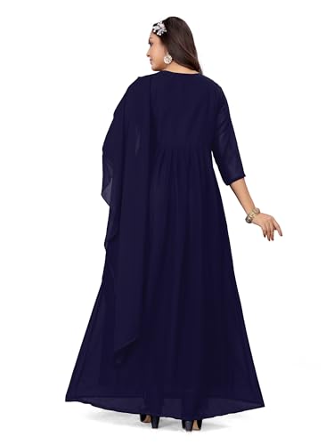 Image of Women's Georgette Fabric Kurti with Dupatta for Any Occassion | Kurti Set for Women