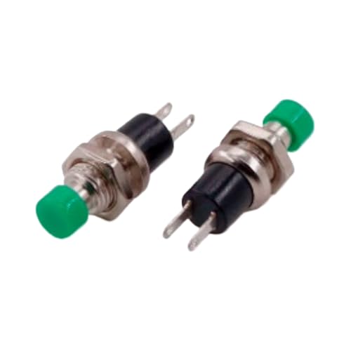 Interruptor de boton 110 verde para domotica y proyectos de modelismo 2