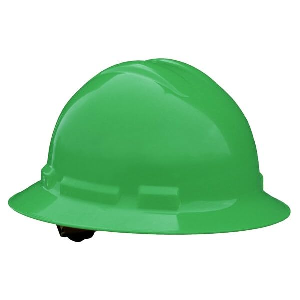 Hard Hat, HDPE, Type 1, Class E, Green, Mfr: QHR6-GREEN-A