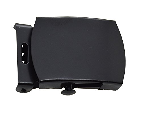 ACCmall Plain Canvas Military Web Belt & Black Buckle3