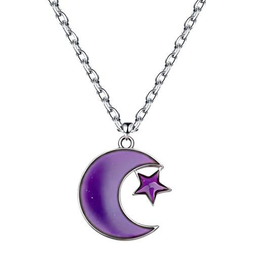 Mood Necklace Color Changing Pendant Necklace Mood Color Changing Pendant for Wife Girlfriend