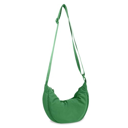 Image of Nylon Crescent Crossbody Bag for Women Purses Trendy Men,Small Travel Sling Bag Hobo
