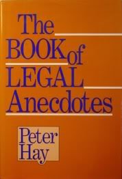 Hardcover Book of Legal Anecdotes Book