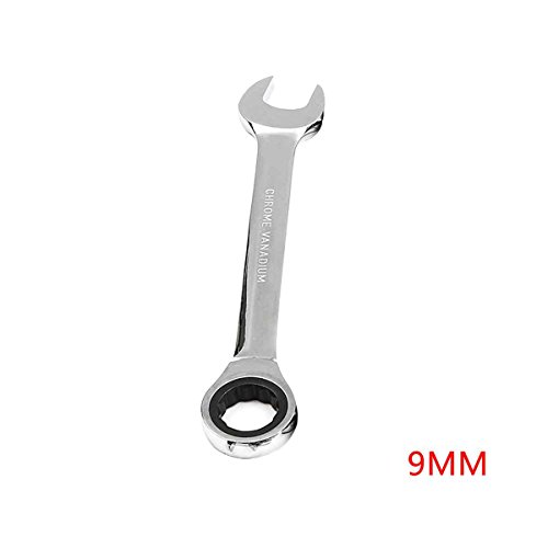 Lorjoy 6 mm a 32 mm Gear Wrench Cromo vanadio Métrica de Cabeza Fija de carraca Llave Herramientas de Mano