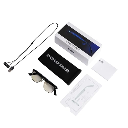 THE BUCK GUYS TBG Smart Eyewear Smart Bluetooth Glasses | Hands-Free Calling, Audio | Built-in Mic | Magnetic Thimble Charging | 130 Hours Stand by... - Image 2