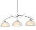 Kira Home Athena 31" Modern & Contemporary 3-Light Pendant Island Light + Alabaster Glass Shades, Adjustable Hanging Height, Brushed Nickel Finish