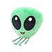 Srfghjs Stofftier 33cm Mode Mädchen Lustige et Kissen Ausdruck Abenteuer Grün Alien Monster Plüsch Puppe Spielzeug Freund Jungen Geburtstag Geschenk Spielzeug (Color : Alien Pillow, Height : 33x25cm)