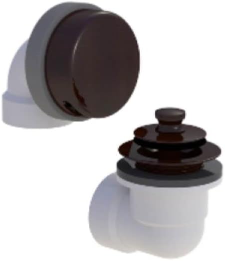 901 Solvent Weld Bath Waste Half Kit, Matte Black