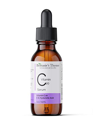 Organic Vitamin C Serum For Face with Hyaluronic Acid - Luxurious Formula Made with Only Natural Organic Ingredients. For Acne, Wrinkles, Fine Lines, Age Spots, Sun Damage (1 oz)
