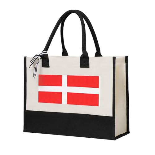 Sac fourre-tout en toile Danemark cabas de cours beige coton