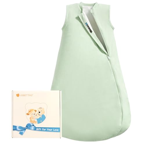 Image of Baby Sleep Sack 18-24 Months, 1.0 Tog Supersoft Thermostatic Cotton Toddler Sleeping Sack for Babies Infant, 2-Way Zipper Baby Wearable Blanket for All Season
