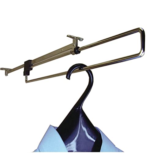 Rail de garde-robe rétractable pour optimiser les armoires ménagers encombrées