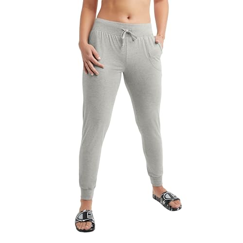 Champion womens Jersey Joggers Leggings, Oxford Gray, X-Large US