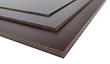 pertinax platte Harztyp Phenolharz Hartpapier Platte braun 0,5 bis 20 mm diverse Zuschnitte (5 mm, 1050 x 500 mm)