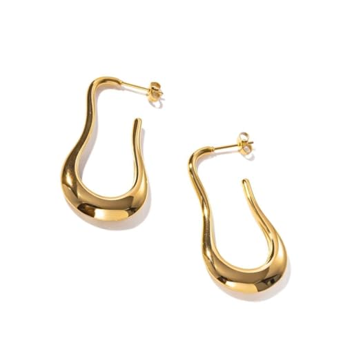 Image of OOPS MODERN Drop Dangle Earrings Set for Women and Girls | Celebrity Inspired Trendy Stylish Gold Plated Earrings Set Of 1