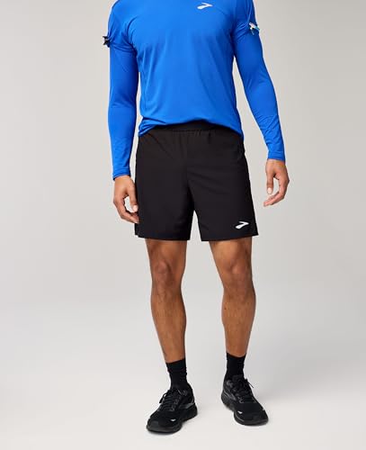 Brooks Men's Journey 7" 2-in-1 Short, Running Shorts, Supportive Boxer Liner, Secure Storage & Adjustable Fit4