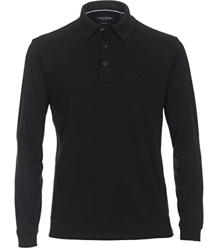 Preisvergleich Produktbild CASAMODA Polo-Shirt Langarm gestreift Schwarz XL