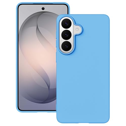 Coque Samsung S26 Plus silicone bleu antidérapante YATWIN contre les chutes