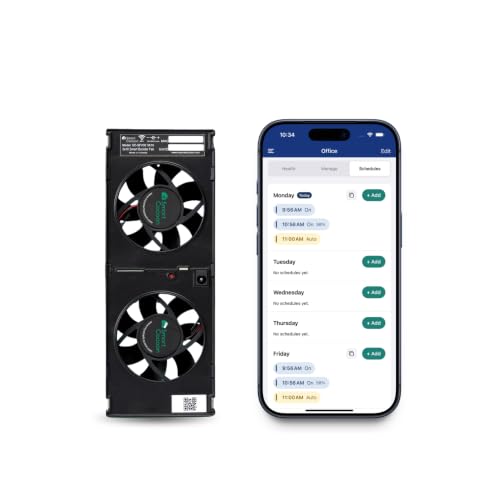 Smart Dual Register Booster Fan with Thermostat Integration