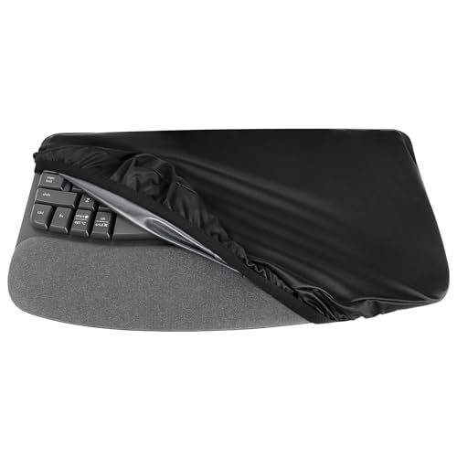 Funda para Teclado Geekria, Resistente al Polvo y Salpicaduras de Agua, Compatible con el Teclado ergonómico inalámbrico Logitech Wave Keys (Negro)