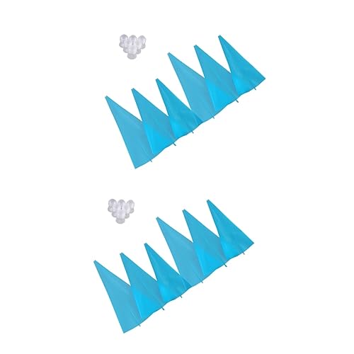 Cabilock 12 Piezas Manga Pastelera Bolsas De Tuberías Mangas Pasteleras De Silicona