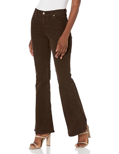 Jean Angeline Mid Rise Flare AG Adriano Goldschmied pantalon chocolat