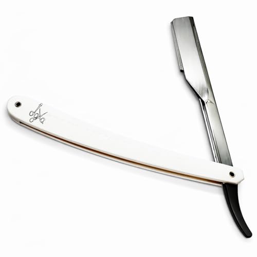 Navaja de Barbero Profesional para Afeitar Hombres Joya – Cuchilla Clásica Alemana de Alta Precisión – Ligera, Ergonómica y Duradera – Afeitado Tradicional de Peluquería y Barbería