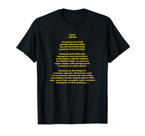 T-shirt Star Wars texte imprimé résistant qui ne s'efface pas au lavage