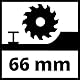 Einhell Handkreissäge TE-CS 190/1 (1.500 W, 5.500 min-1, werkzeuglose Einstellung, großer Griffbügel, Alu-Sägetisch, Spindelarretierung, inkl. Hartmetall-Sägeblatt)