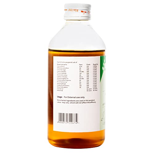 Image of Sitaram Ayurveda Lakshadi Coconut Oil (Kera Thailam) | Ayurvedic Baby Massage Blend with Laksha & Ashwagandha | Supports Soft Skin, Calm Sleep, Comfort & Gentle Head-Body Nourishment | 200 ml