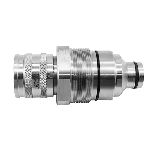 Image of Female Flat Face Quick Coupler V1311-77150 Compatible with Kubota SSV65 SVL75-2 SVL95-2S