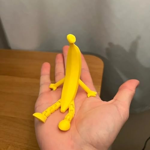 Escultura divertida de banana 3D con patas ajustables miniatura 2