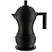 Alessi MDL02/6 BB Pulcina, Caffettiera per Caffè Espresso, 6 Tazze, Nero