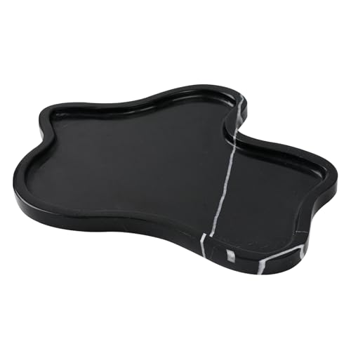 Faticdorr Marble Tray, Marble Vanity Tray 10.8