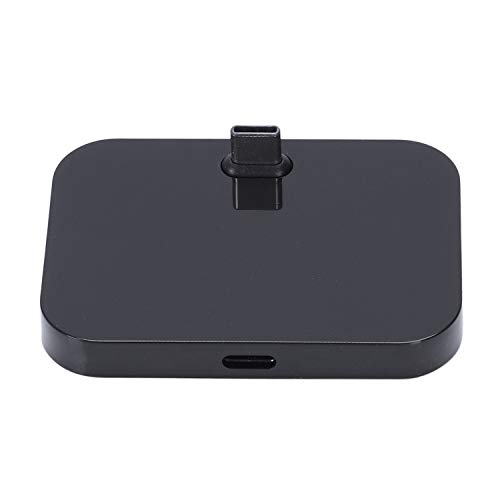 Swiixxer Teléfono móvil de escritorio tipo C estación soporte teléfono móvil USB-C estación docking estación de carga Negro
