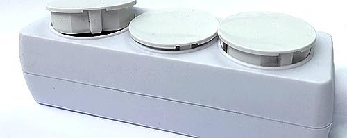 Tapa protectora STECKEL para enchufes Schuko 12 uds contra polvo y salpicaduras 6