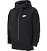 Produktbild Nike Herren Sportswear Club Hooded Sweatshirt, Black/Black/White, M EU
