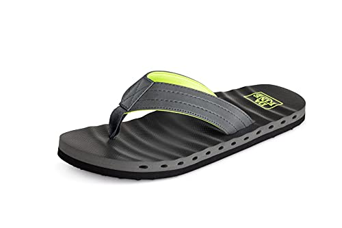 Dakine Men's Ho'okipa Ultra-Lightweight Performance Sandal - Cushioned Flip Flops, Gunmetal, 8