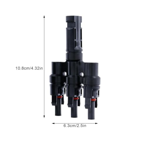 Conector solar de rama de 3 vías impermeable para paneles en techos fotovoltaicos 5