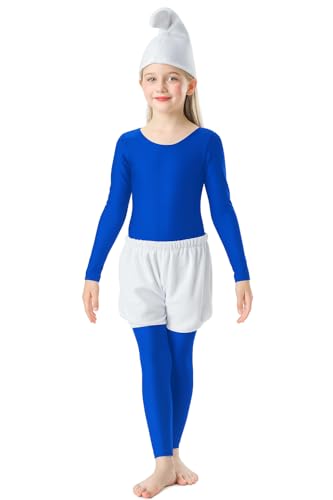 Girls Kids Long Sleeve Dance Unitard Bodysuits Full Body Leotard for Ballet,Gymnastics,Performance,Costumes