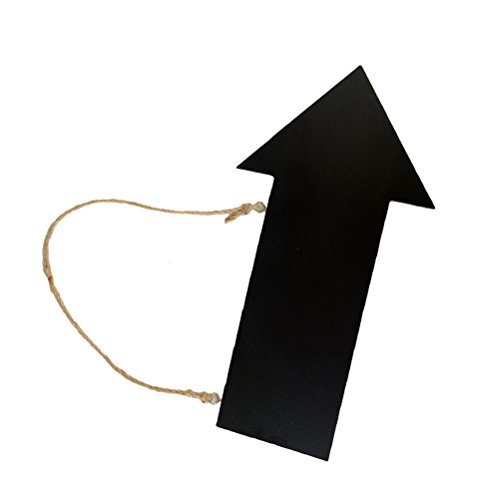 Clispeed Segno di lavagna di legno freccia appesa