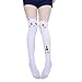 Calcetines por Encima de la Rodilla de Las Mujeres Medias apretadas, Muslo de Gato de Dibujos Animados Medias Altas Niñas Calcetines por Encima de la Rodilla de Sailor Moon Animal Medias largas