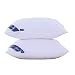 POHLOOW Almohada de Cama de Tela de algodón Juego de 2 Almohadas de Hotel de Cinco Estrellas Hilton Almohadas de Cama de Plumas Suaves de Baja Densidad for el estómago y la Espalda
