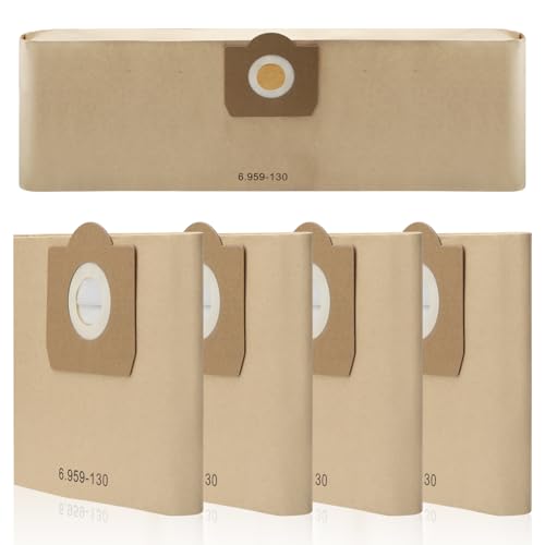 APOMOONS 4 Piezas Bolsas de Aspiradora para Kärcher WD3, Bolsas Aspiradora de Papel 6.959-130.0, Bolsa Aspiradora Universal Premium A2201/2604/2251/2554/2504/2204