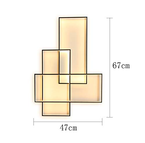 Design éloigné et chic pour ce plafonnier rectangulaire noir haut de gamme - 7
