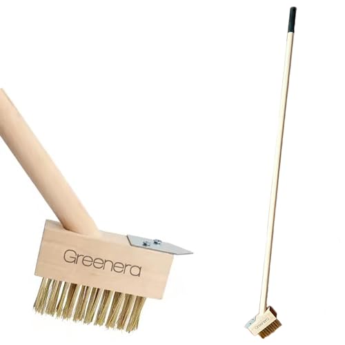 Weed Remover Tool Long Handle for Cleaning Patios,120cm Wire Brush Patio Cleaner Garden Brush,Wire...