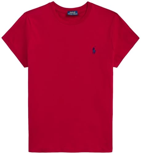 POLO RALPH LAUREN Womens Crew Neck Jersey T-Shirt (Medium RalphRed)