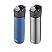 Contigo Ashland Chill 2.0, 2-Pack, 24oz, Stainless Steel with Straw and Handle, Dual Insulated for Cold and Hot Drinks, Blue Corn and Stainless Steel