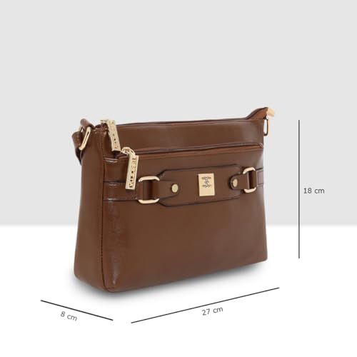 Image of ESBEDA Classic Structured Buckle Sling For Women | Ladies Purse | Slings For Casual Carry | Stylish Sling Bag | Gift Bag For Women